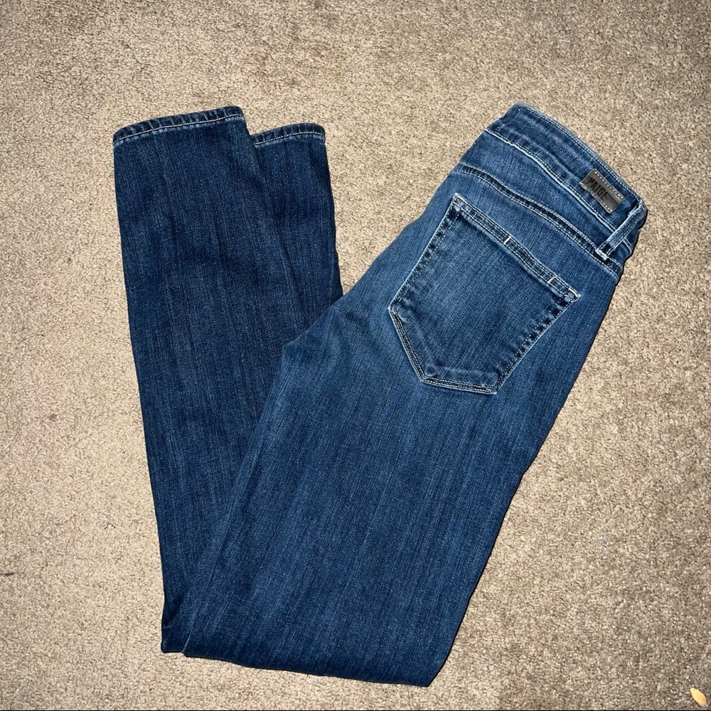 Paige Verdugo Ankle Blue Jeans - Picture 2 of 13
